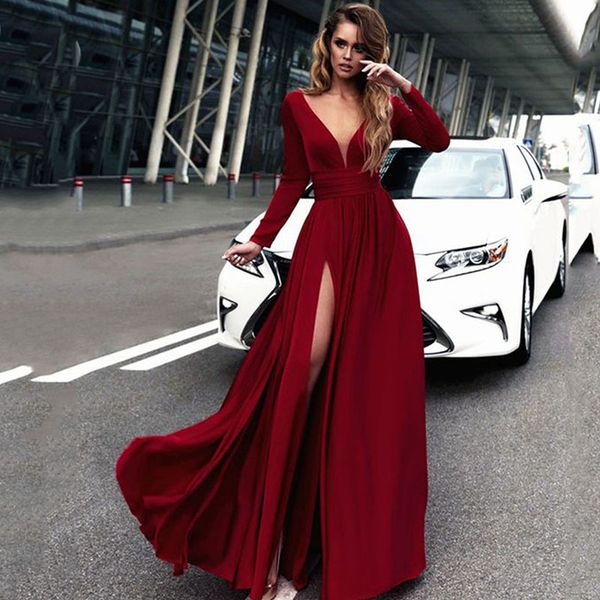 eightree evening dress long high split chiffon evening gowns robe de soiree abendkleider formal women prom party dresses lj201125, White;black
eightree evening dress long high split chiffon evening gowns robe de soiree abendkleider formal women prom party dresses lj201125, White;black