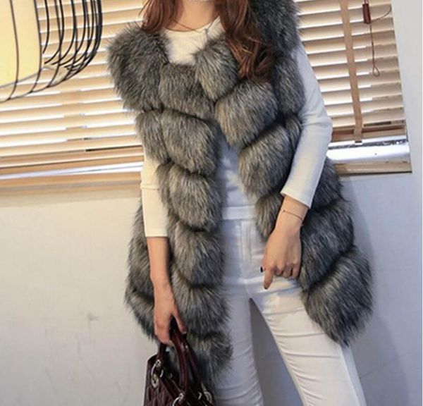 2020 european and american autumn and winter new style fox fur vest women's mid-length casual fur jacket vest hlgf, Black;white
2020 european and american autumn and winter new style fox fur vest women's mid-length casual fur jacket vest hlgf, Black;white