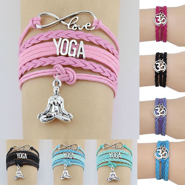 infinity love yoga bracelet hatha yoga meditation ohm asana charm bracelet sport wrap bracelets bangles for women men, Golden;silver
infinity love yoga bracelet hatha yoga meditation ohm asana charm bracelet sport wrap bracelets bangles for women men, Golden;silver