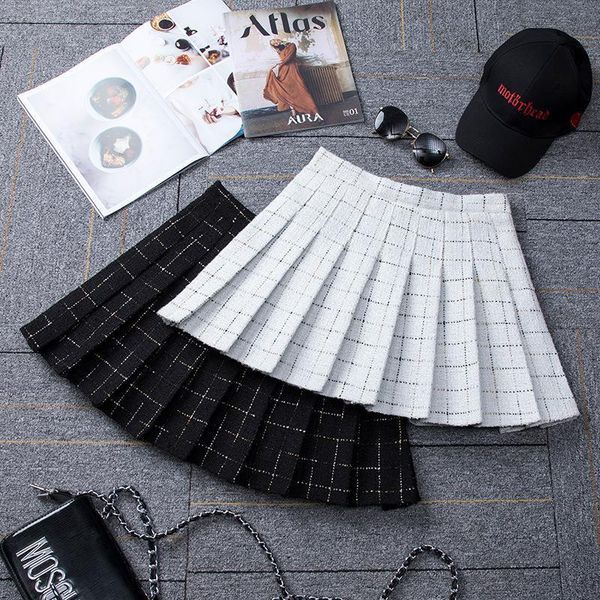 women acrylic plaid a-line above knee mini white and black skirt plus size girls winter autumn short skirt elegant skirt
women acrylic plaid a-line above knee mini white and black skirt plus size girls winter autumn short skirt elegant skirt