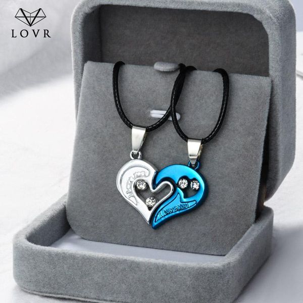 pendant necklaces lovr 1 pair fashion couple heart shape i love you necklace lovers couples jewelry gift accessories, Silver 
pendant necklaces lovr 1 pair fashion couple heart shape i love you necklace lovers couples jewelry gift accessories, Silver
