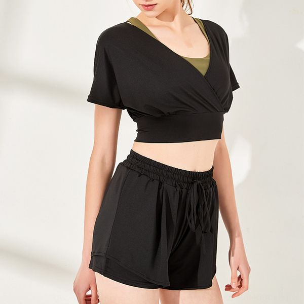 trt19004 big v-neck loose sports loose dancing clothing dance clothingdance suit high waist exercise yoga running fitness suit dmvwe, Gray
trt19004 big v-neck loose sports loose dancing clothing dance clothingdance suit high waist exercise yoga running fitness suit dmvwe, Gray