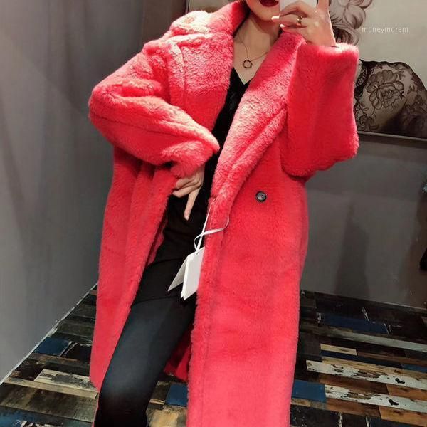 2021 women winter long fake teddy bear jacket coat thick warm oversized chunky outerwear overcoat faux lambswool fur coats m81, Black
2021 women winter long fake teddy bear jacket coat thick warm oversized chunky outerwear overcoat faux lambswool fur coats m81, Black