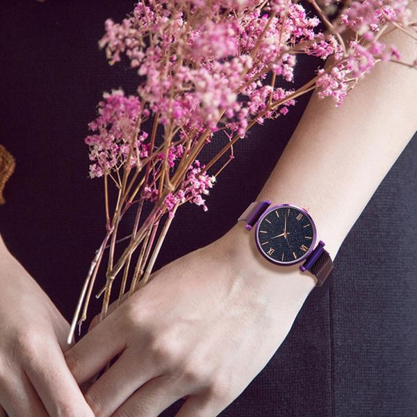 fashion starry sky watch women gradient color magnet buckle wrist watch stainless steel quartz watch ladies clock female watches, Slivery;brown
fashion starry sky watch women gradient color magnet buckle wrist watch stainless steel quartz watch ladies clock female watches, Slivery;brown