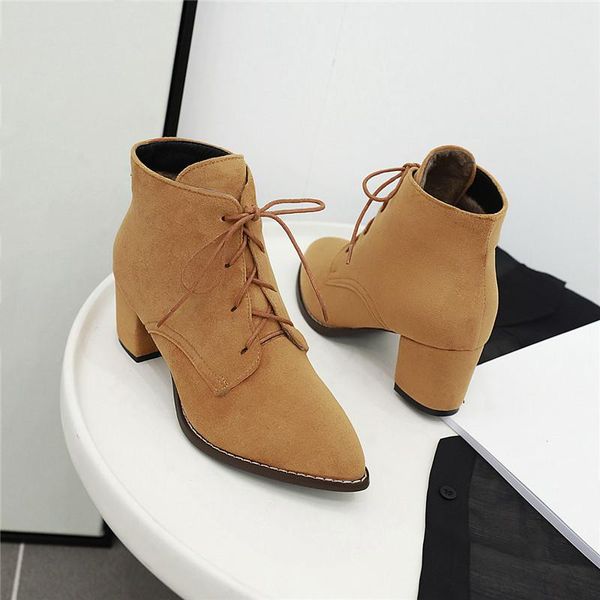 boots yqbtdl 2021 fashion lace up ankle for women faux suede block chunky high heel womens shoes black yellow pointed toe bootie
boots yqbtdl 2021 fashion lace up ankle for women faux suede block chunky high heel womens shoes black yellow pointed toe bootie