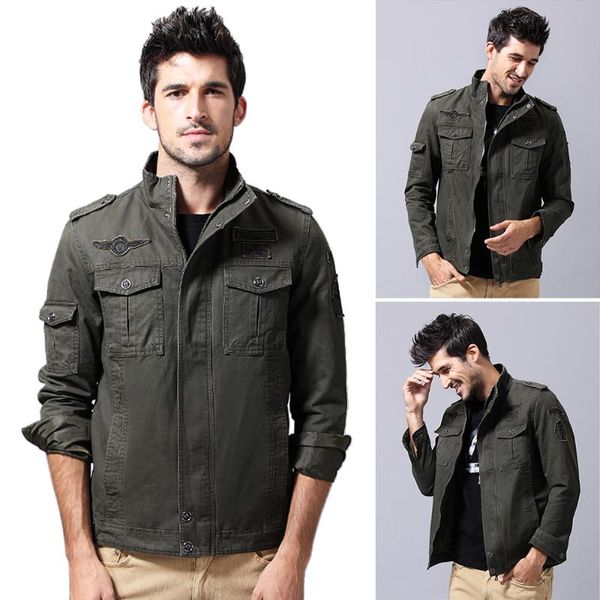 running jackets outdoor jacket men's sport pure cotton coat casual work black / army green khaki, Black;red
running jackets outdoor jacket men's sport pure cotton coat casual work black / army green khaki, Black;red