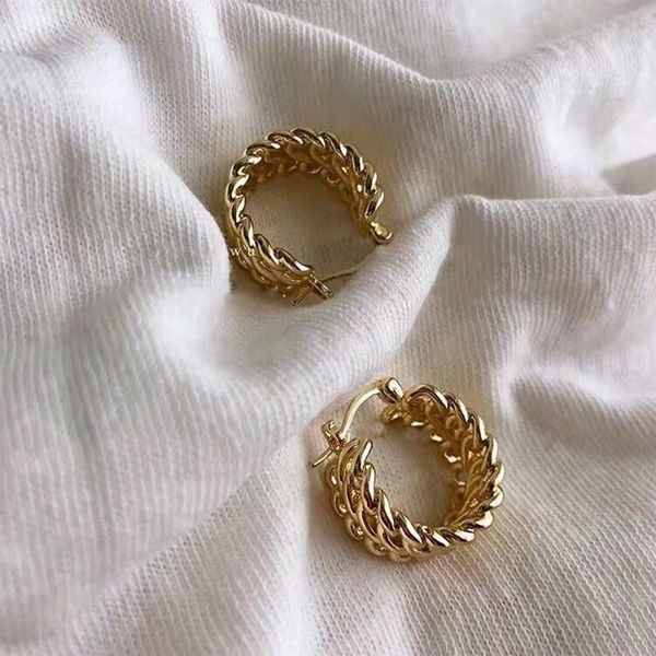 hoop & huggie korean vintage fashion design metal gold twist earrings for women girl daily personality accessories, Golden;silver
hoop & huggie korean vintage fashion design metal gold twist earrings for women girl daily personality accessories, Golden;silver