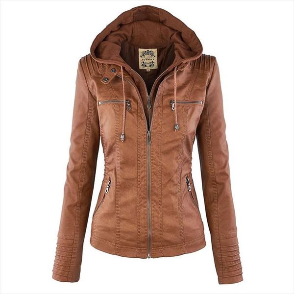 gothic faux leather jacket women 2019 khaki winter motorcycle jacket hoodies outerwear faux leather pu basic coat, Black
gothic faux leather jacket women 2019 khaki winter motorcycle jacket hoodies outerwear faux leather pu basic coat, Black