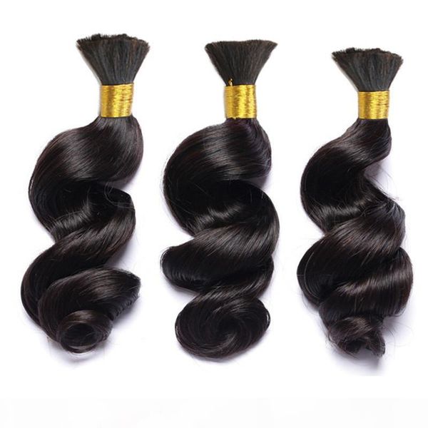 3pcs human braiding hair bulk 8a brazilian loose wave bulk for braiding loose curly human braiding hair bulk hair products, Black
3pcs human braiding hair bulk 8a brazilian loose wave bulk for braiding loose curly human braiding hair bulk hair products, Black