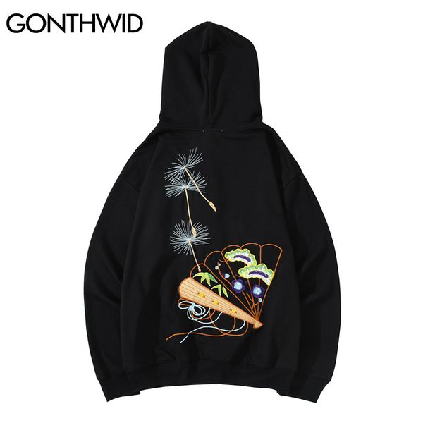 chinese style embroidery flower dandelion fan hooded sweatshirts streetwear men hip hop harajuku casual pullover kg-73, Black
chinese style embroidery flower dandelion fan hooded sweatshirts streetwear men hip hop harajuku casual pullover kg-73, Black