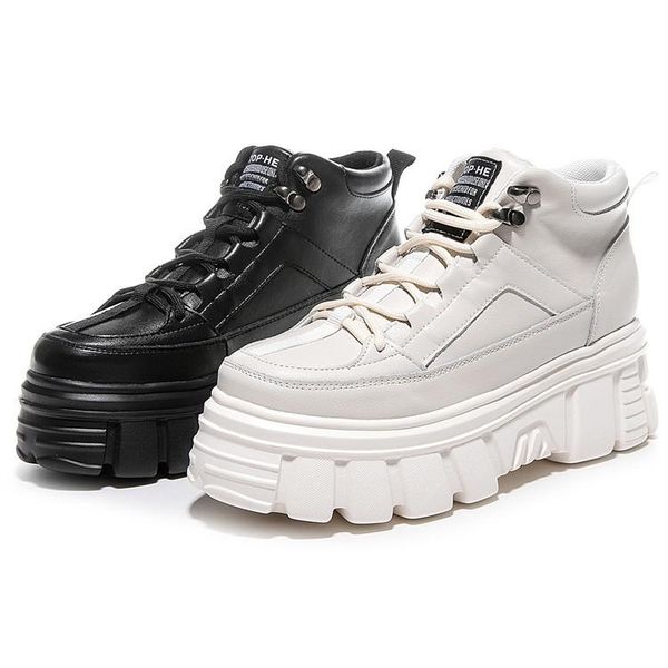 women genuine leather boots platform chunky leather ankle boots fashion women shoes, Black
women genuine leather boots platform chunky leather ankle boots fashion women shoes, Black