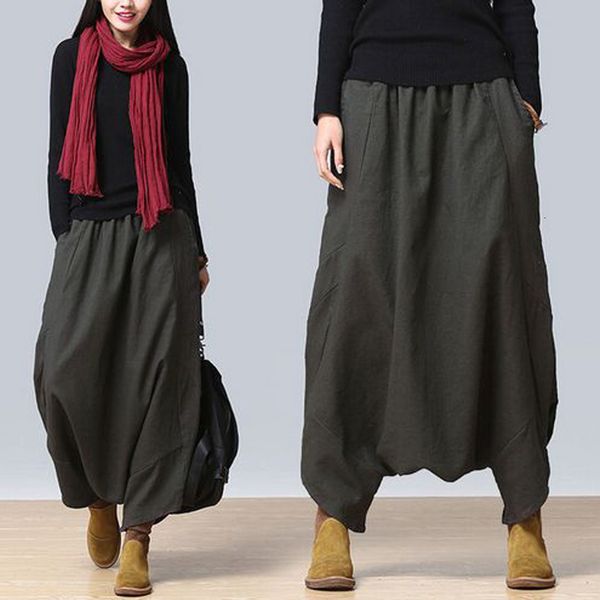 new linen tights roomy big, smooth belt women's pants
new linen tights roomy big, smooth belt women's pants