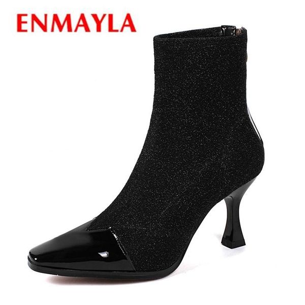 enmayla female ankle boots fashion women shoes square toe lady patch shoes women thin heel boots for big size 34-40 cr878, Black
enmayla female ankle boots fashion women shoes square toe lady patch shoes women thin heel boots for big size 34-40 cr878, Black