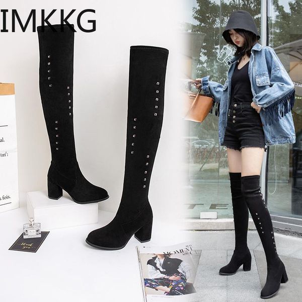 new shoes women boots black rivets over the knee boots female autumn winter lady thigh high
new shoes women boots black rivets over the knee boots female autumn winter lady thigh high