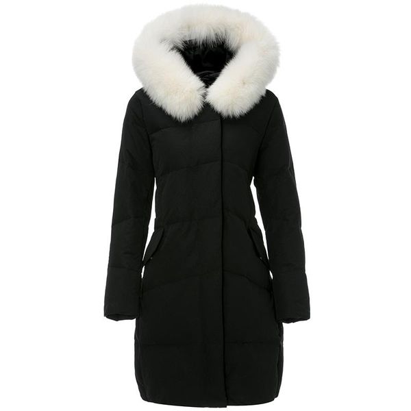 women's down & parkas jacket white coat female winter real fur collar 90% duck 2021 mujeres abrigos pph1264, Black
women's down & parkas jacket white coat female winter real fur collar 90% duck 2021 mujeres abrigos pph1264, Black