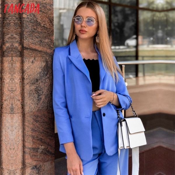 tangada women formal blue blazer long sleeve ladies coat female pockets buttons blazer work office business suit sl273 y200107, White;black
tangada women formal blue blazer long sleeve ladies coat female pockets buttons blazer work office business suit sl273 y200107, White;black