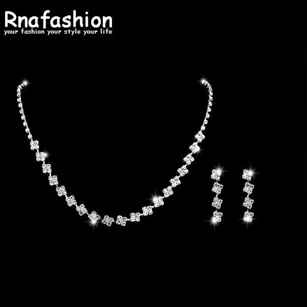 RNAFASHION Fashion Women Drop Crystal Choker Necklace Earrings Sets for Women Wedding Party Jewelry Gift, Silver
RNAFASHION Fashion Women Drop Crystal Choker Necklace Earrings Sets for Women Wedding Party Jewelry Gift, Silver