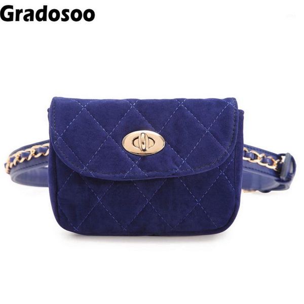 waist bags gradosoo fashion velvet women packs female chain belt bag lock design plaid small travel a0121
waist bags gradosoo fashion velvet women packs female chain belt bag lock design plaid small travel a0121