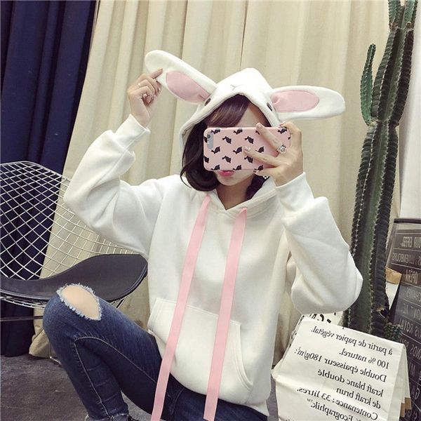 kawaii уха зайчика hoodie женщин с длинным рукавом с капюшоном толстовки pink осень зима толстовка tops костюмы размер пуловеры plus, Black
kawaii уха зайчика hoodie женщин с длинным рукавом с капюшоном толстовки pink осень зима толстовка tops костюмы размер пуловеры plus, Black
