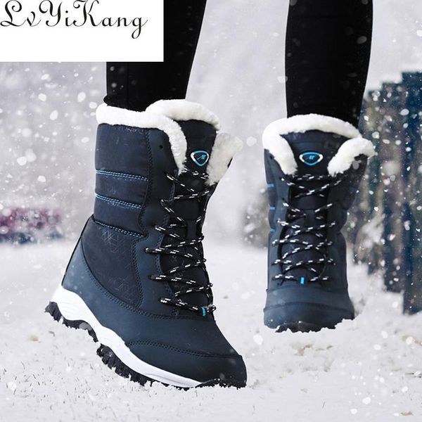 boots women waterproof winter shoes snow platform keep warm ankle with thick fur heels botas mujer 2021, Black
boots women waterproof winter shoes snow platform keep warm ankle with thick fur heels botas mujer 2021, Black