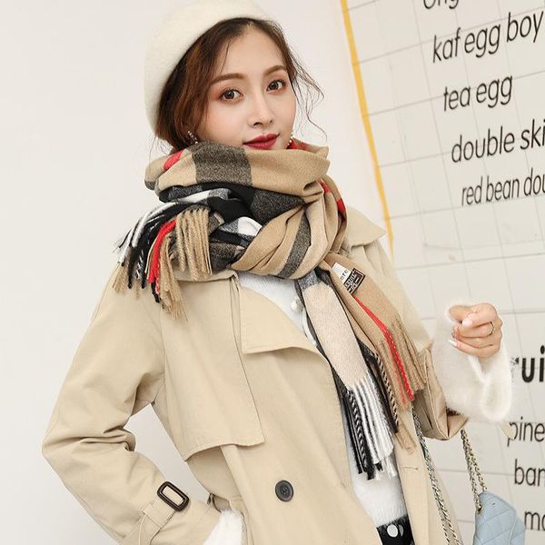 scarves autumn/winter sky classic plaid scarf for female european, american and british style imitation cashmere bristle lover's shawl, Blue;gray
scarves autumn/winter sky classic plaid scarf for female european, american and british style imitation cashmere bristle lover's shawl, Blue;gray