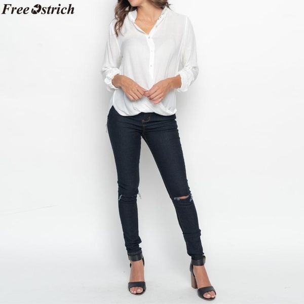 spring comfort women's new arrival pure white comfort blouse v-neck loose feele soft casual button ladies shirt plus size 1
spring comfort women's new arrival pure white comfort blouse v-neck loose feele soft casual button ladies shirt plus size 1