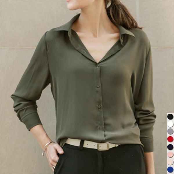 sale women shirts blouses long sleeve turn down collar solid ladies chiffon blouse ol office style chemise femme, White
sale women shirts blouses long sleeve turn down collar solid ladies chiffon blouse ol office style chemise femme, White