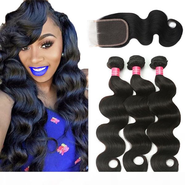 mink brazilian virgin hair with closure 3 bundles brazilian body wave hair with 4x4 lace closure unprocessed real human hair weave, Black
mink brazilian virgin hair with closure 3 bundles brazilian body wave hair with 4x4 lace closure unprocessed real human hair weave, Black