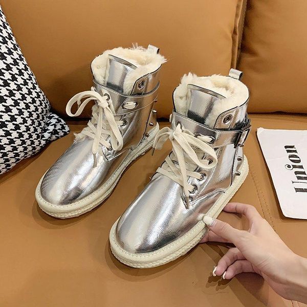 2020 winter women fashion snow boots chunky ankle boots patent leather women's platform woman padded keep warm shoes, Black
2020 winter women fashion snow boots chunky ankle boots patent leather women's platform woman padded keep warm shoes, Black