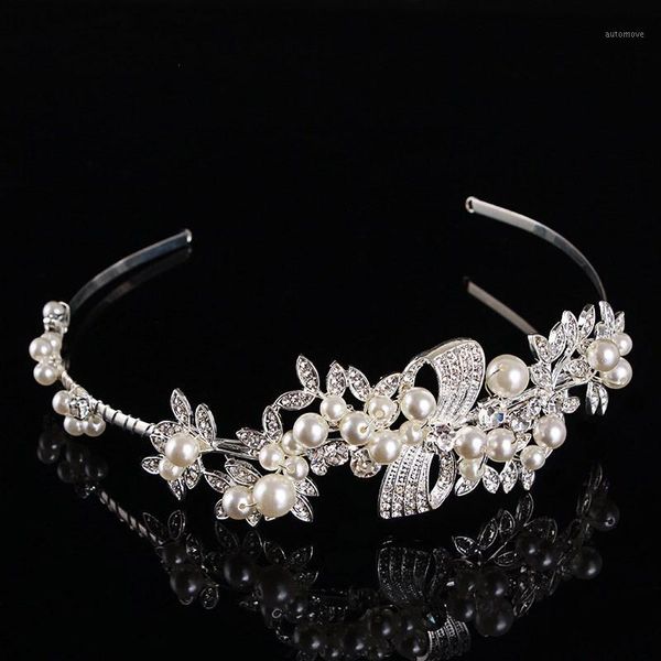 crystal rhinestone pearl tiara crown clear silver plated headband wedding bridal hair accessories prom party gift my911, Golden;silver
crystal rhinestone pearl tiara crown clear silver plated headband wedding bridal hair accessories prom party gift my911, Golden;silver