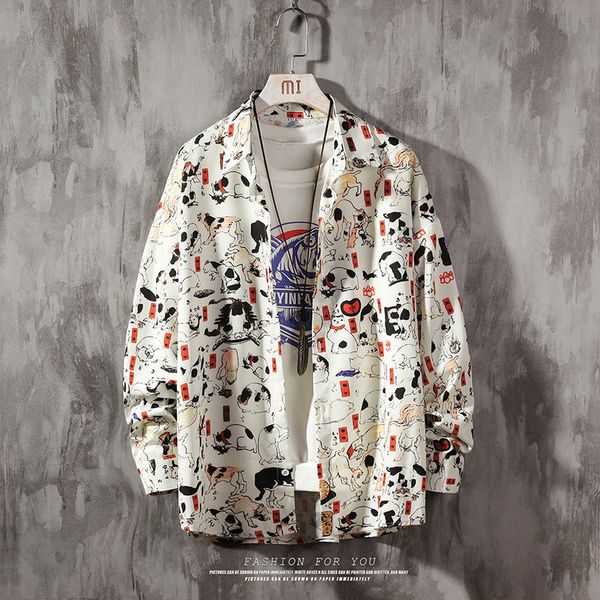 2021 new men's fashions autumn spring long sleeves big size m-5xl 6xl 7xl hawaiian beach casual floral shirt for man 78md, White;black 
2021 new men's fashions autumn spring long sleeves big size m-5xl 6xl 7xl hawaiian beach casual floral shirt for man 78md, White;black