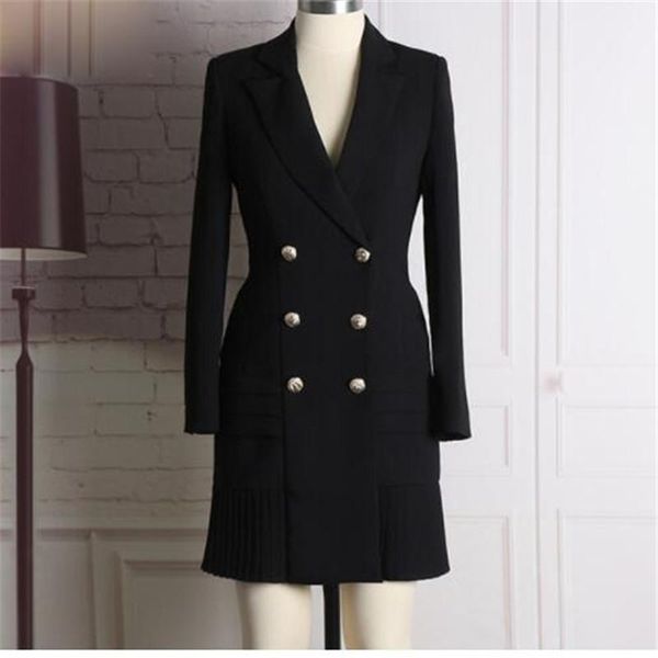 new fashion 2020 runway designer dress women's long sleeve notched collar double breasted buttons dress1, White;black
new fashion 2020 runway designer dress women's long sleeve notched collar double breasted buttons dress1, White;black