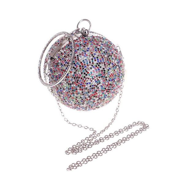 fashion circlular evening handbag ball shape clutch purse diamond-studded crystal rhinestone studded handbag for party banquet
fashion circlular evening handbag ball shape clutch purse diamond-studded crystal rhinestone studded handbag for party banquet