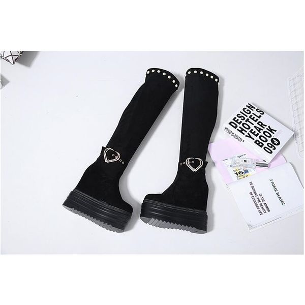 2020 new and winter 14cm15 thick elastic bottom thin tube long boots 4i9u, Black
2020 new and winter 14cm15 thick elastic bottom thin tube long boots 4i9u, Black