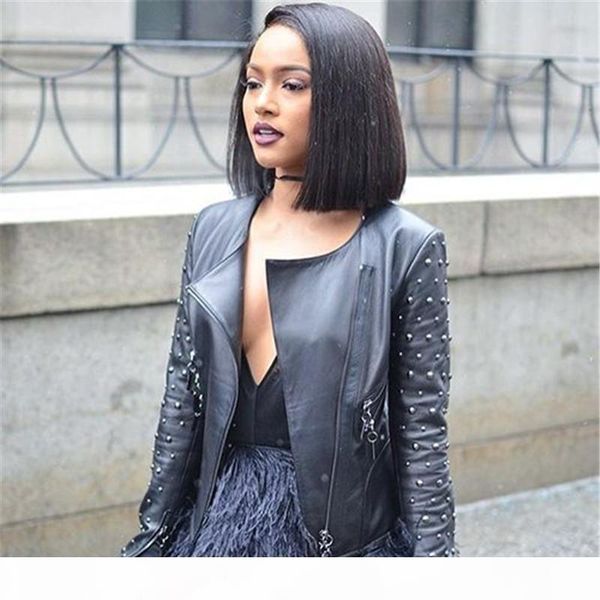 short bob lace front wigs brazilian human hair bob wig with bangs glueless full lace wig for black women lace front bob cut wigs, Black;brown
short bob lace front wigs brazilian human hair bob wig with bangs glueless full lace wig for black women lace front bob cut wigs, Black;brown