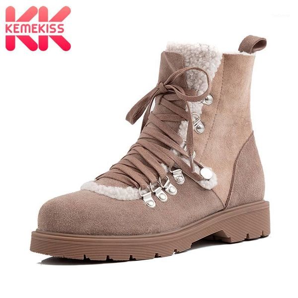 boots kemekiss real leather women ankle fashion cross strap winter shoes woman platform warm fur short boot footwear size 33-411, Black
boots kemekiss real leather women ankle fashion cross strap winter shoes woman platform warm fur short boot footwear size 33-411, Black
