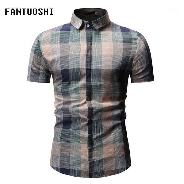 men's casual shirts 2021 summer thin men's shirt regular cotton plaid men short sleeve big size breathable fashion men1, White;black
men's casual shirts 2021 summer thin men's shirt regular cotton plaid men short sleeve big size breathable fashion men1, White;black
