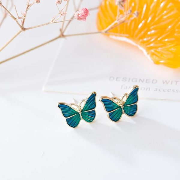 shamir green enamel butterfly stud earrings delicate gold color mini ear studs trendy ear nails for women girls jewelry gift, Golden;silver
shamir green enamel butterfly stud earrings delicate gold color mini ear studs trendy ear nails for women girls jewelry gift, Golden;silver