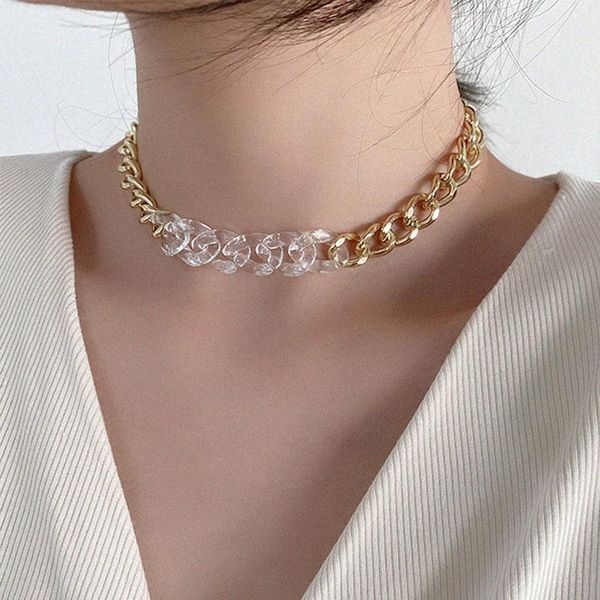 chic золото серебро цвет коренастый chain прозрачный акриловый choker ожерелье женщины аксессуары девушка подарки мода ювелирные изделия, Golden;silver
chic золото серебро цвет коренастый chain прозрачный акриловый choker ожерелье женщины аксессуары девушка подарки мода ювелирные изделия, Golden;silver