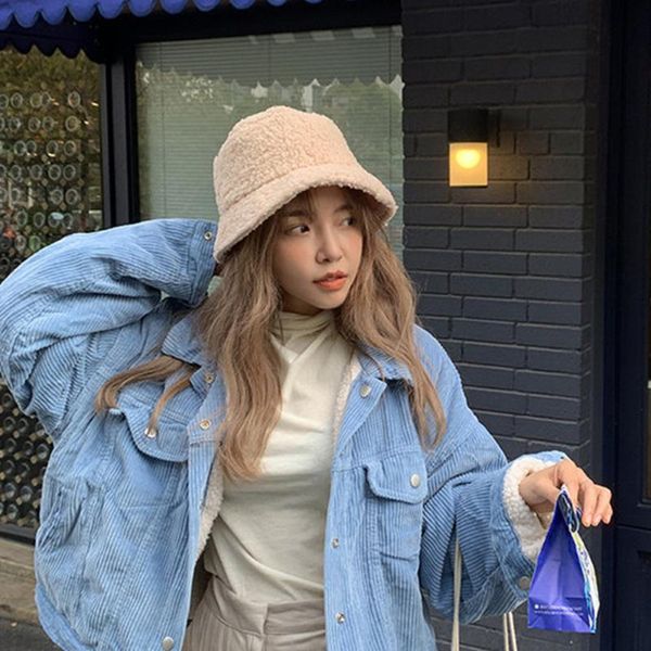 fluffy solid color fisherman hat warm soft women sun shade hat japanese fashion simple bucket autumn winter outdoor, Blue;gray
fluffy solid color fisherman hat warm soft women sun shade hat japanese fashion simple bucket autumn winter outdoor, Blue;gray