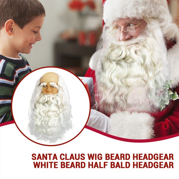 combination headgear santa wig fake claus beard headdress christmas mask 40*
combination headgear santa wig fake claus beard headdress christmas mask 40*