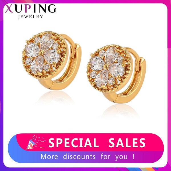 hoop & huggie xuping european and american style earrings elegant vintage hoops for women temperament jewelry party gifts 80298, Golden;silver 
hoop & huggie xuping european and american style earrings elegant vintage hoops for women temperament jewelry party gifts 80298, Golden;silver