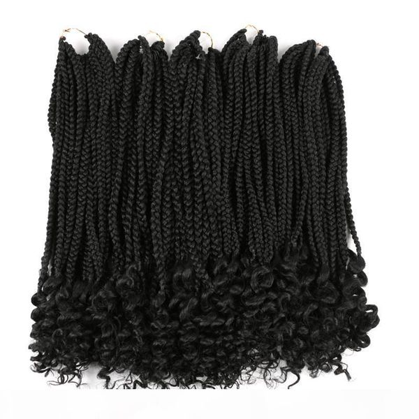 18inch crochet box braids curly end synthetic hair 100g pc ombre colors crochet braiding hair extensions brown burgundy crochet box braids, Black
18inch crochet box braids curly end synthetic hair 100g pc ombre colors crochet braiding hair extensions brown burgundy crochet box braids, Black