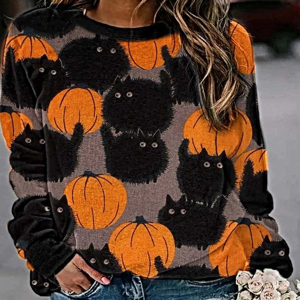 mdmr9 women's new spring and long swe loose printed long sweater sleeve women's and spring new autumn halloween loose printed autu, Black
mdmr9 women's new spring and long swe loose printed long sweater sleeve women's and spring new autumn halloween loose printed autu, Black
