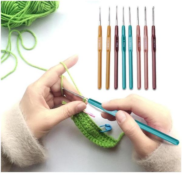8pcs multicolor plastic handle aluminum crochet hooks knitting needle set 0.65-2.5mm yarn sweater weave cra bbywgp, Black
8pcs multicolor plastic handle aluminum crochet hooks knitting needle set 0.65-2.5mm yarn sweater weave cra bbywgp, Black