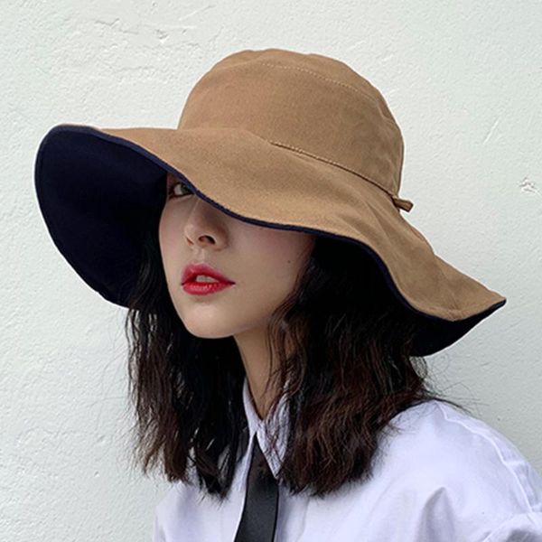 beach uv protection double sided ladies travel bucket cap foldable wide brim casual women sun hat summer fashion outdoor, Blue;gray
beach uv protection double sided ladies travel bucket cap foldable wide brim casual women sun hat summer fashion outdoor, Blue;gray