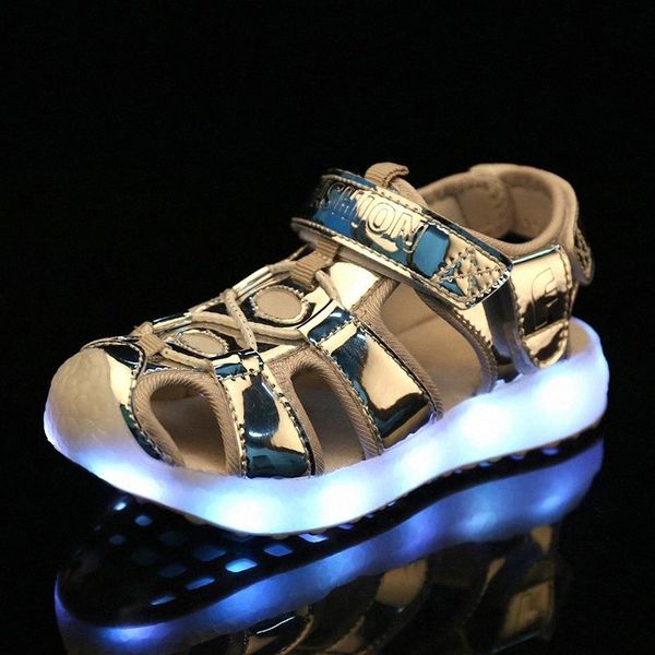 2018 silver summer children led light sandals usb charging kids led luminous shoes girls boys comfortable beach sandals 26-37 #yb79
2018 silver summer children led light sandals usb charging kids led luminous shoes girls boys comfortable beach sandals 26-37 #yb79