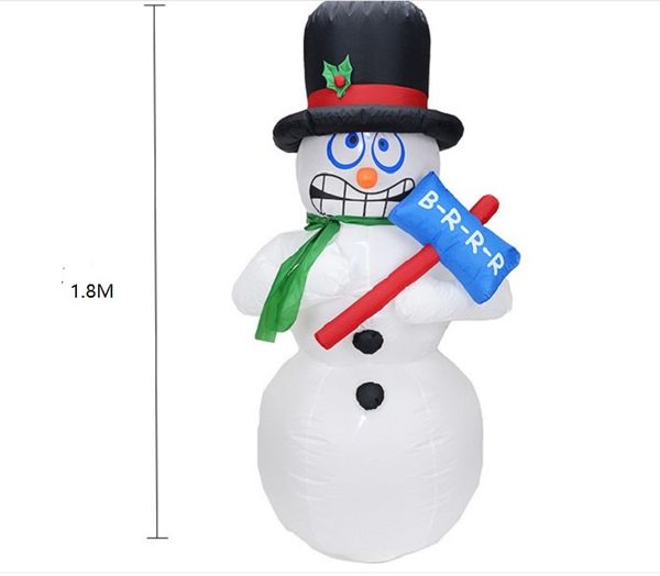 2021 popular christmas decorations high 1.8m snowman inflatable air model garden ornaments santa claus
2021 popular christmas decorations high 1.8m snowman inflatable air model garden ornaments santa claus
