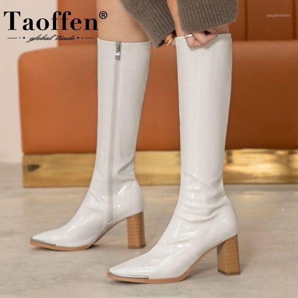 taoffen new women high heel boots square toe zipper shoes thick boots women fashion winter shoes party size 34-501, Black
taoffen new women high heel boots square toe zipper shoes thick boots women fashion winter shoes party size 34-501, Black