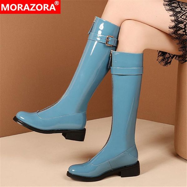 morazora 2021 big size 34-45 women boots genuine leather boots med heels round toe buckle winter knee high black apricot
morazora 2021 big size 34-45 women boots genuine leather boots med heels round toe buckle winter knee high black apricot
